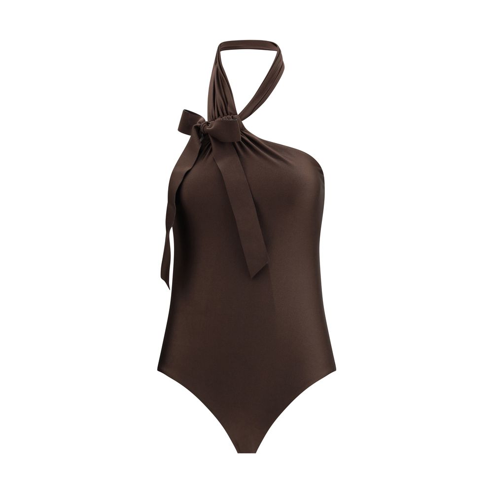 Awaken Tie Neck One-Piece Bathing Suit