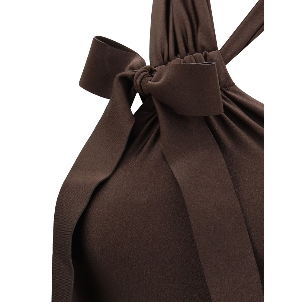 Awaken Tie Neck One-Piece Bathing Suit