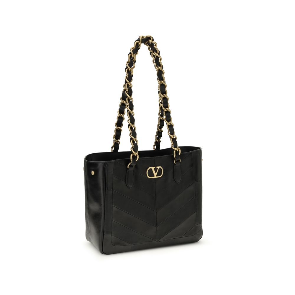 Black Calf Leather Bos Taurus Tote Bag