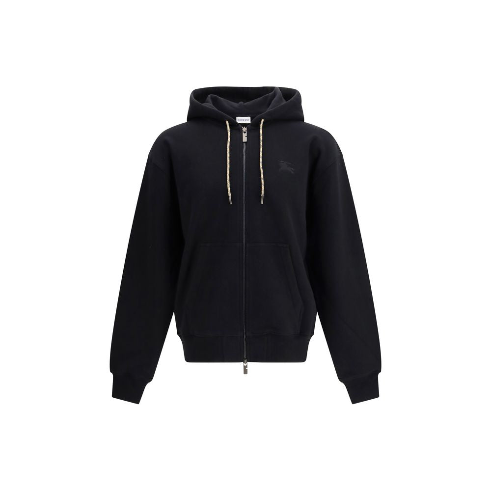 Black Cotton Hoodie