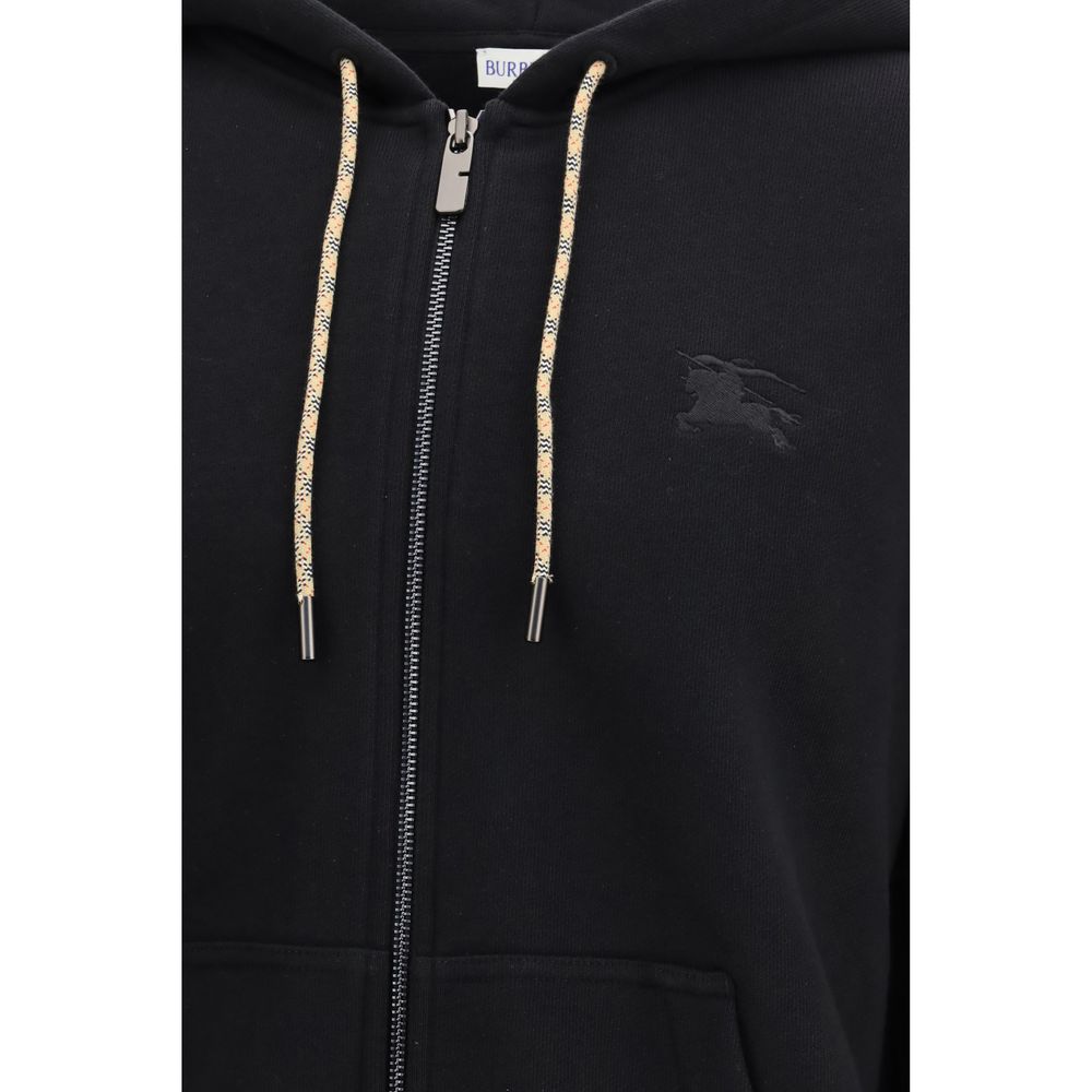 Black Cotton Hoodie