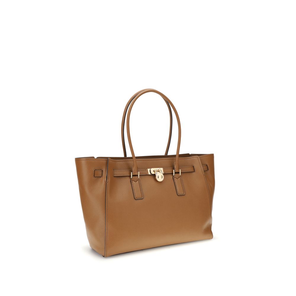 Beige Calf Leather Bos Taurus Tote Bag