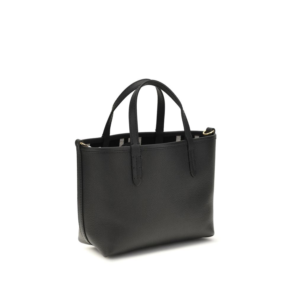 Black Calf Leather Bos Taurus Tote Bag