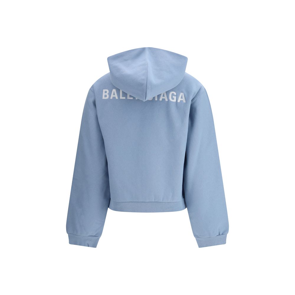 Blue Cotton Hoodie