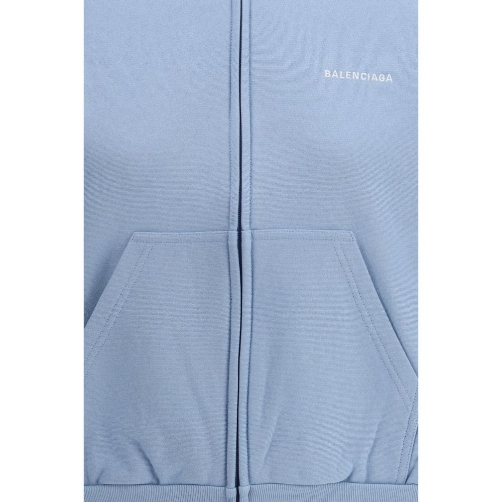 Blue Cotton Hoodie