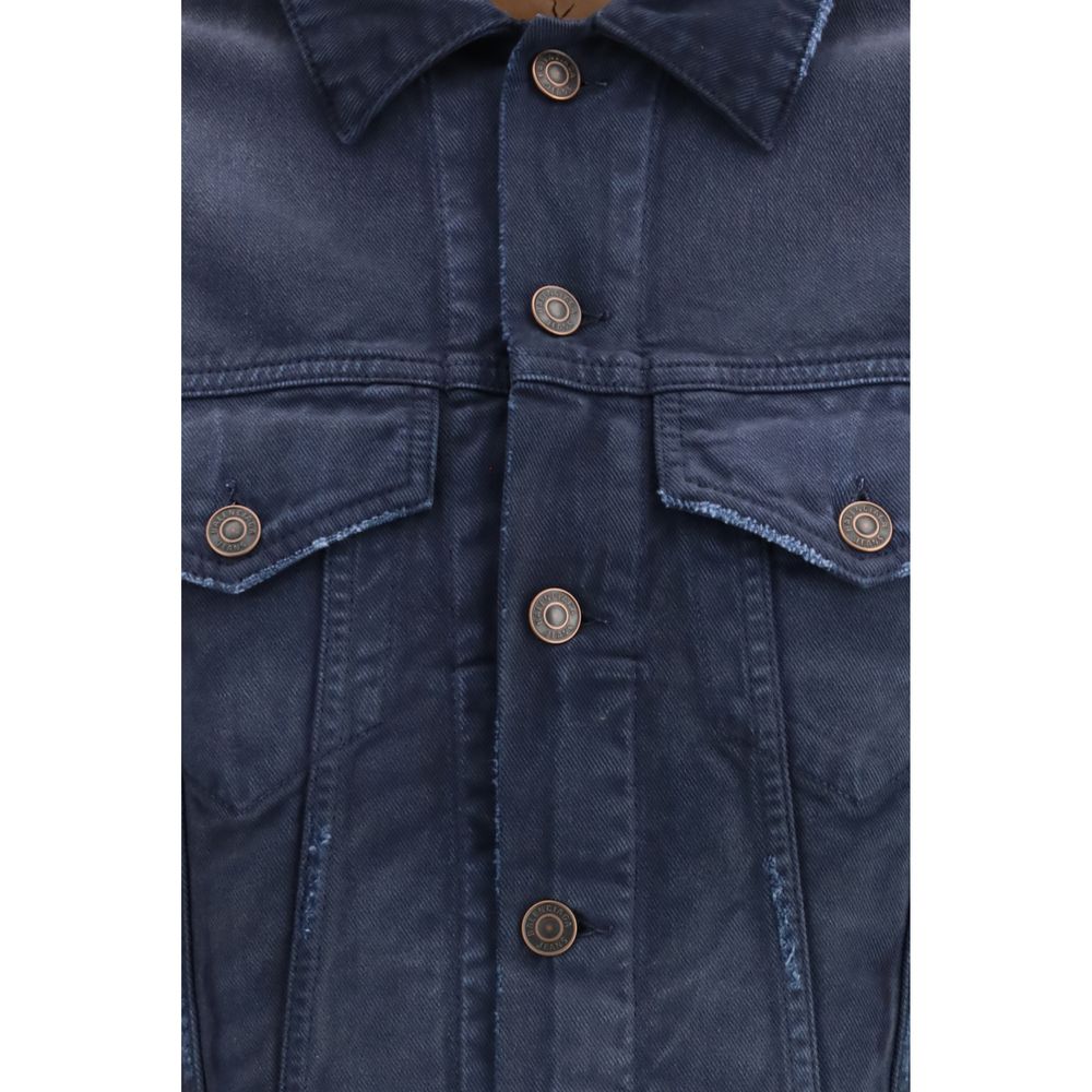 Curved-Waist Trucker Jacket