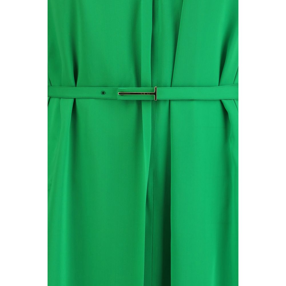 Silk Midi Dress