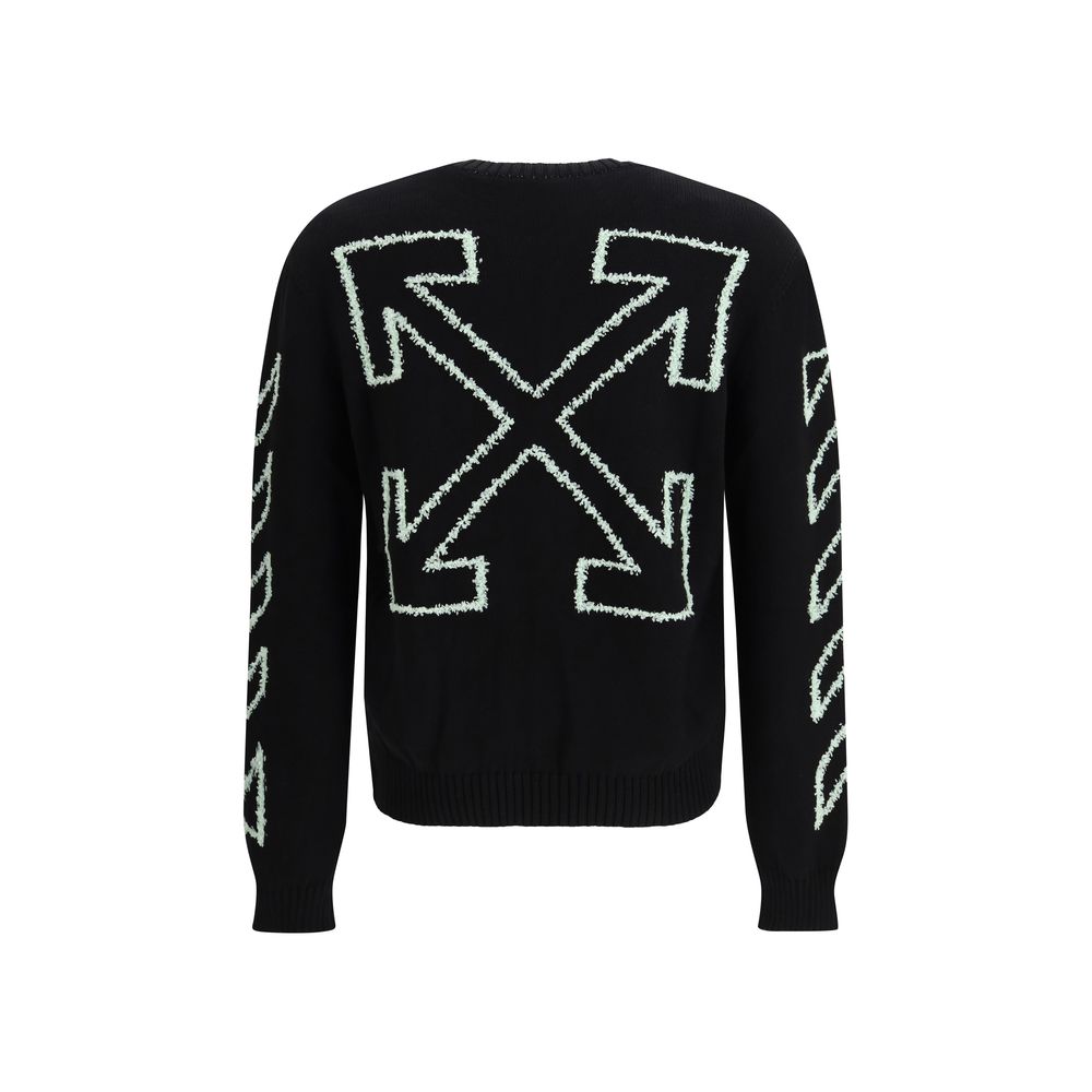 Diagonal Arrow Fuzzy Sweater