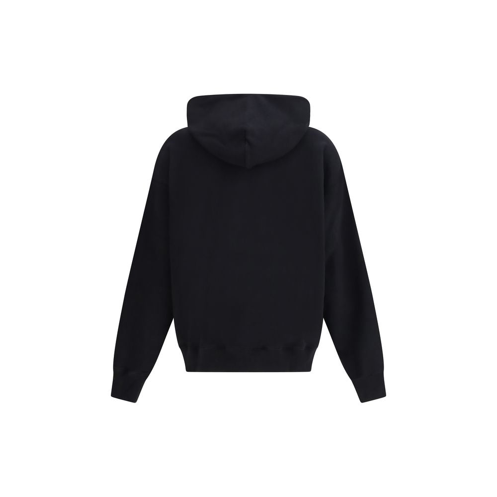 Black Cotton Hoodie