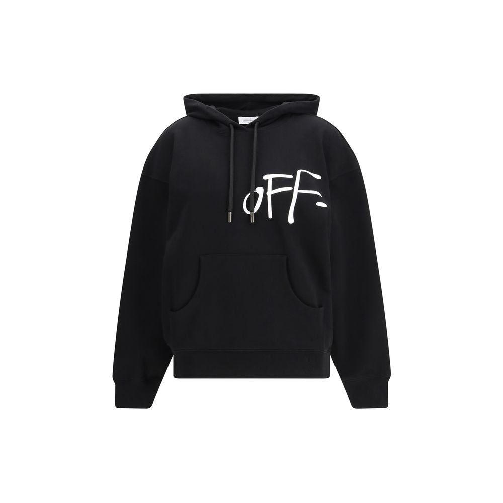 Black Cotton Hoodie