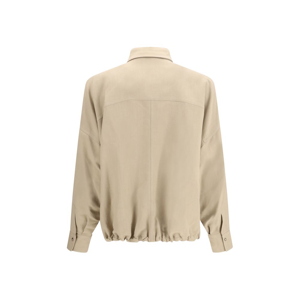 Beige Viscose Blouse