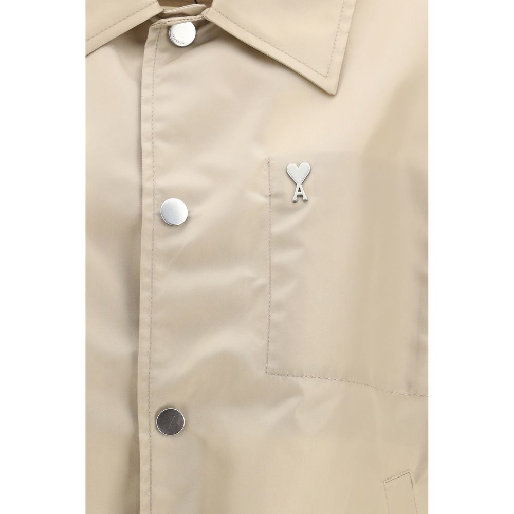 Beige Polyamide Trench Coat