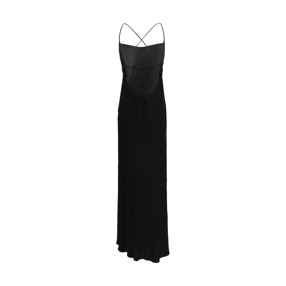 Black Polyester Cocktail Dress