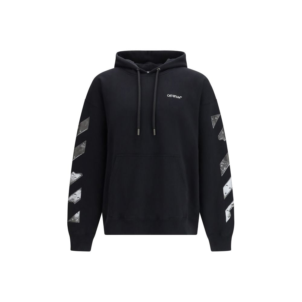 Black Cotton Hoodie