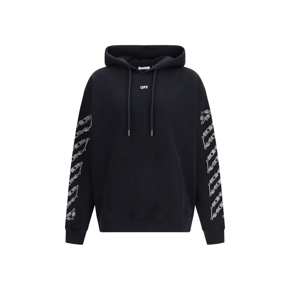 Black Cotton Hoodie