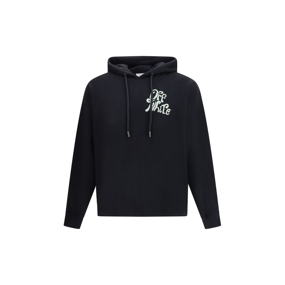 Black Cotton Hoodie