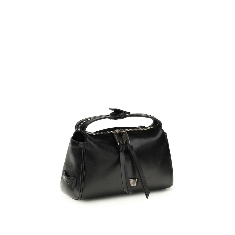 Black Calf Leather Bos Taurus Shoulder Bag