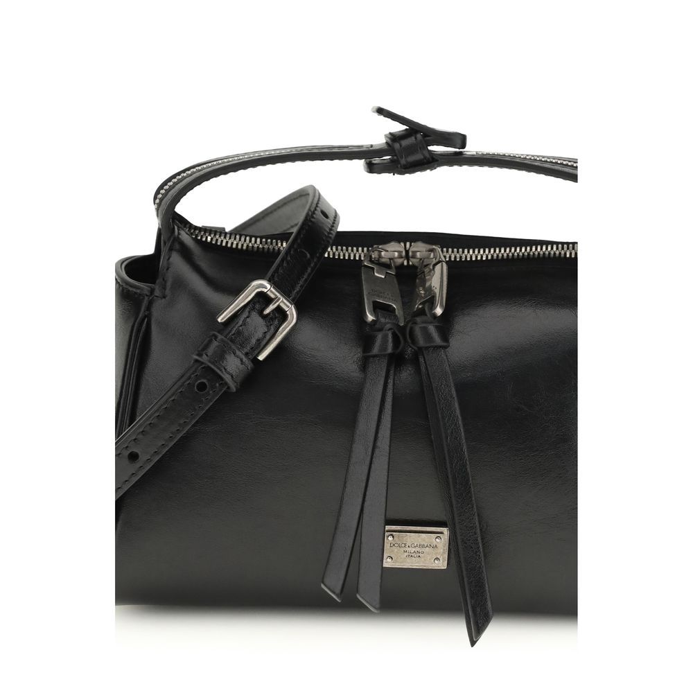 Black Calf Leather Bos Taurus Shoulder Bag