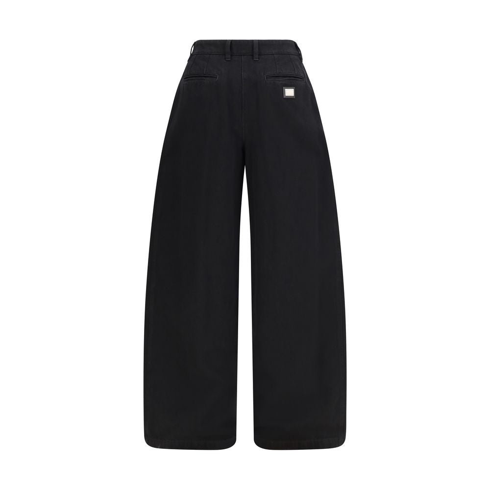 Wide-Leg Cotton Jeans