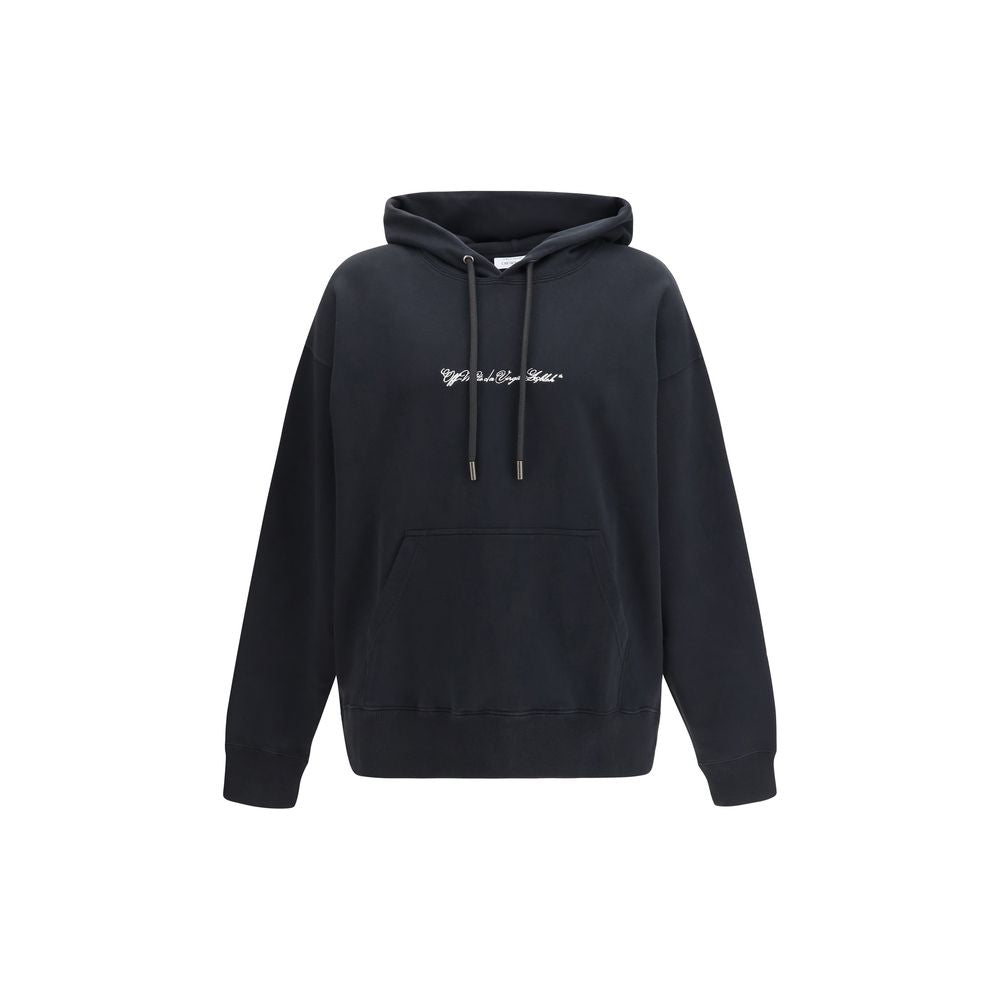 Black Cotton Hoodie