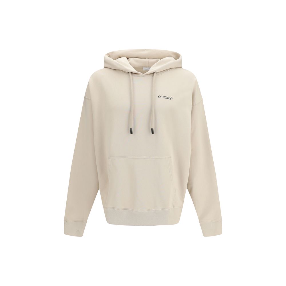 Beige Cotton Hoodie