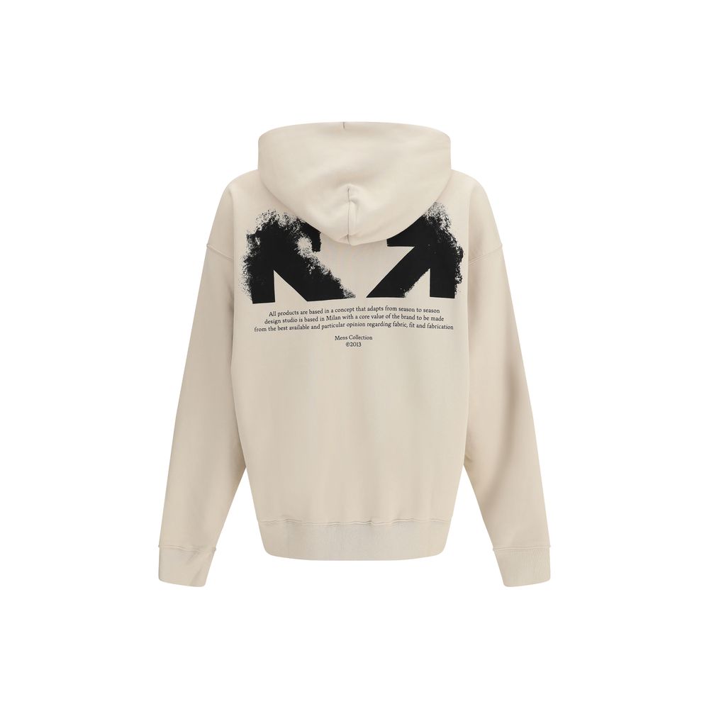 Beige Cotton Hoodie