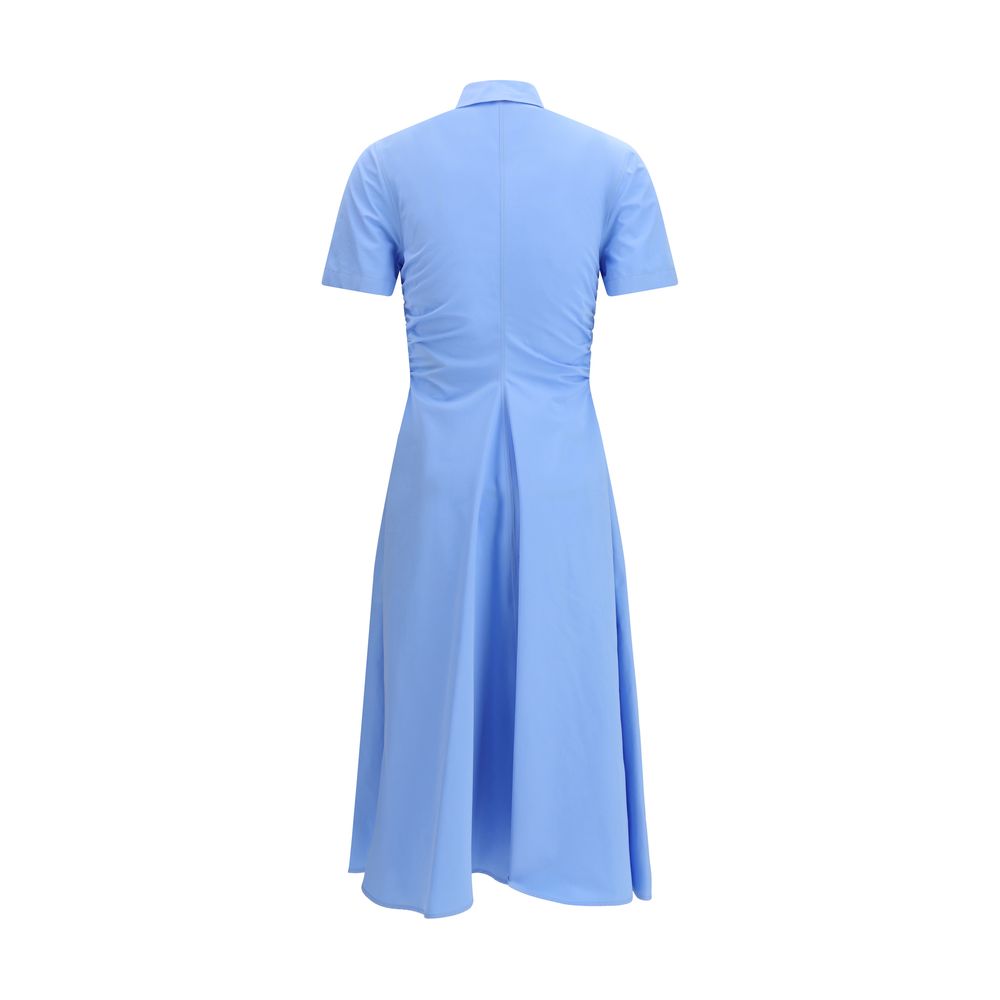 Blue Midi Shirt Dress