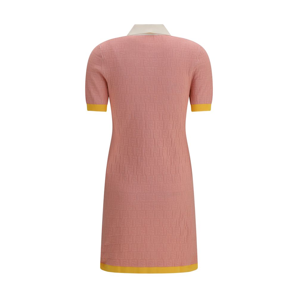 Short Fitted Cotton And Silk FF Dress