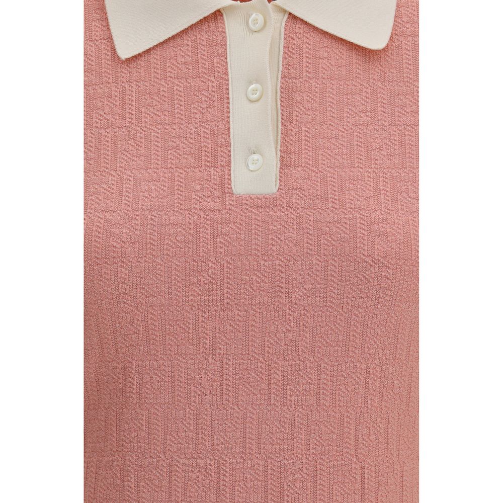 Short Fitted Cotton And Silk FF Dress