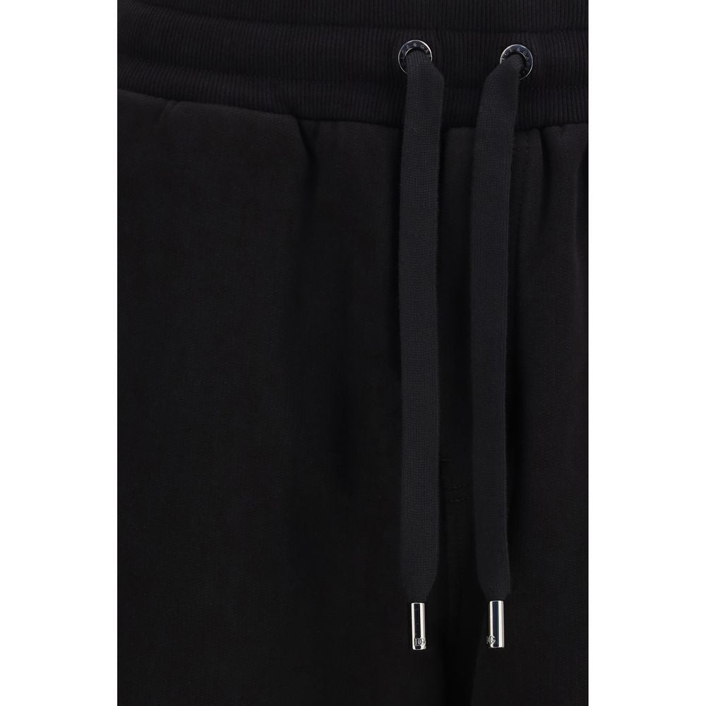 Black Jersey Patch Pants