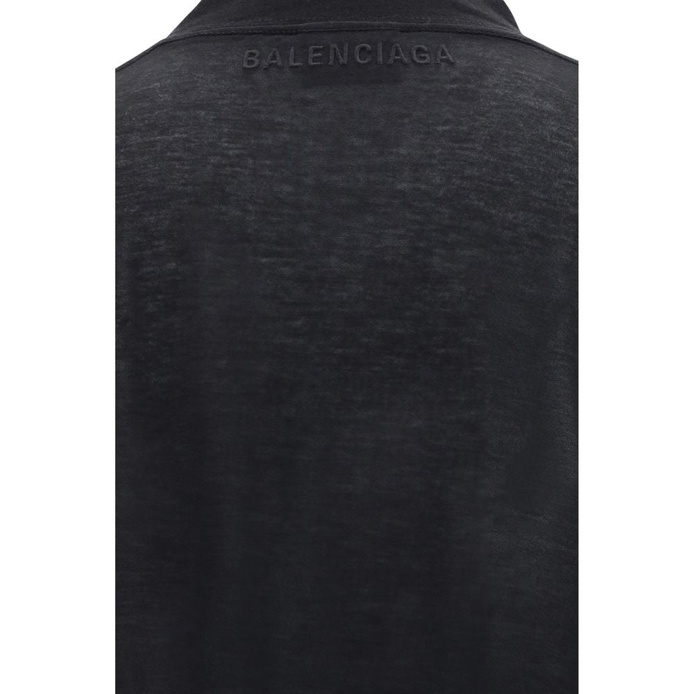 Sheer Detailed Crewneck T-Shirt