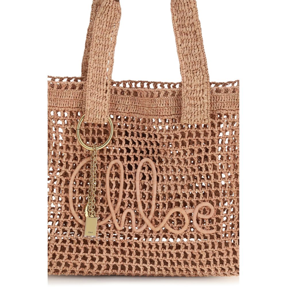 East-West Summer Banana Raffia Tote Bag
