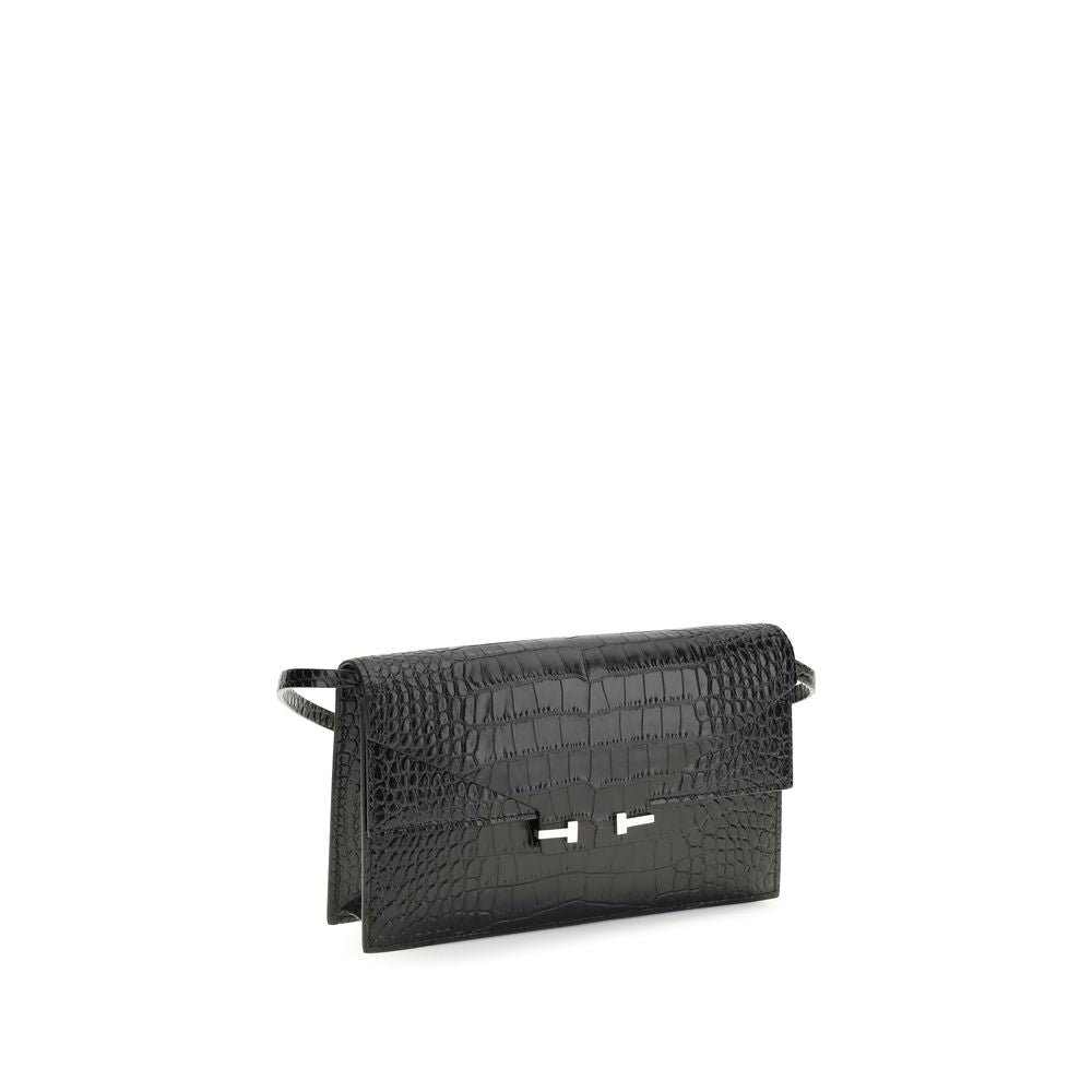 Crocodile Print Shoulder Bag