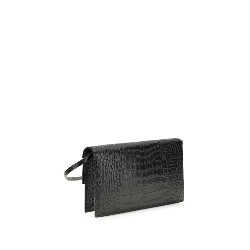 Crocodile Print Shoulder Bag