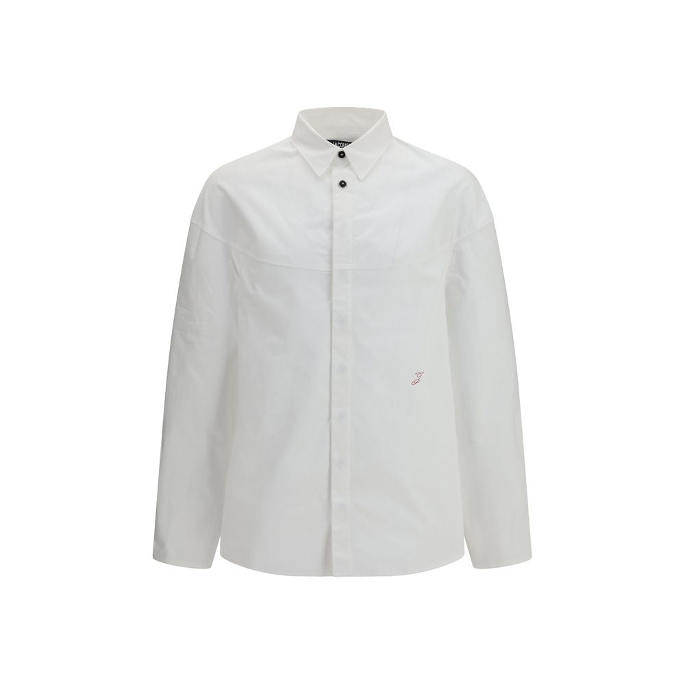 White Cotton Shirt With Logo