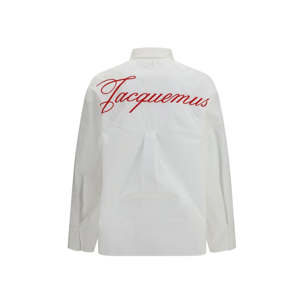 White Cotton Shirt With Logo