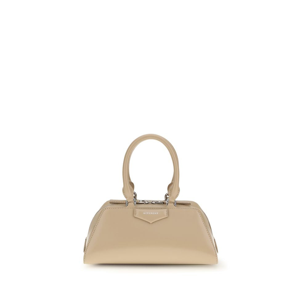 Antigona East-West Mini Leather Box Handbag