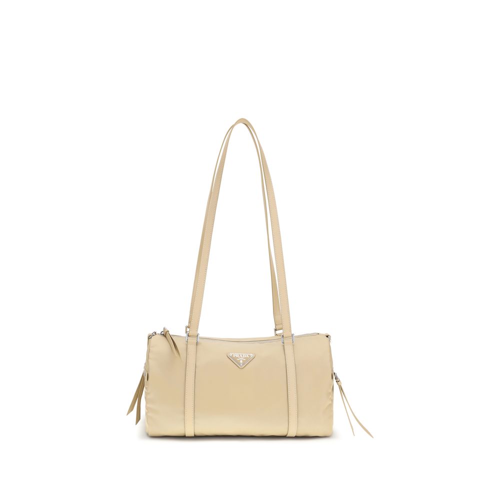 Large Re-Nylon And Saffiano Shoulder Bag