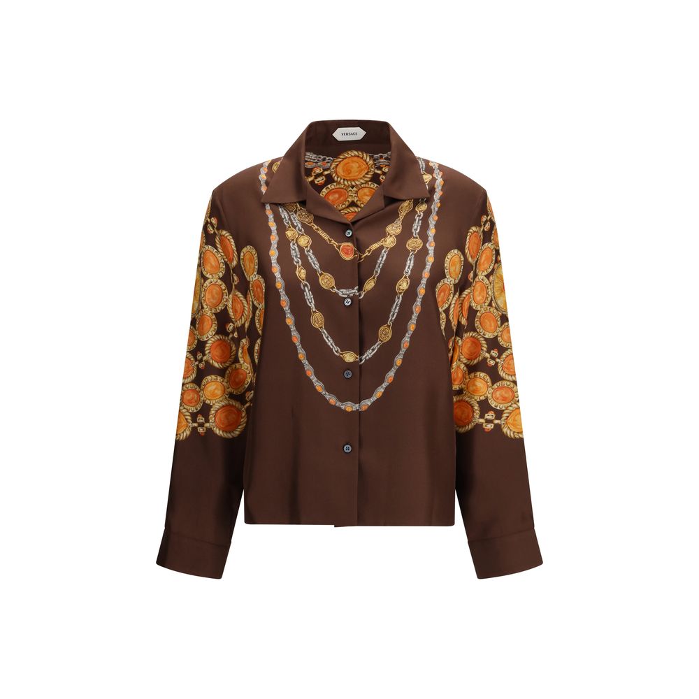 Chain Print Buttoned Shirt