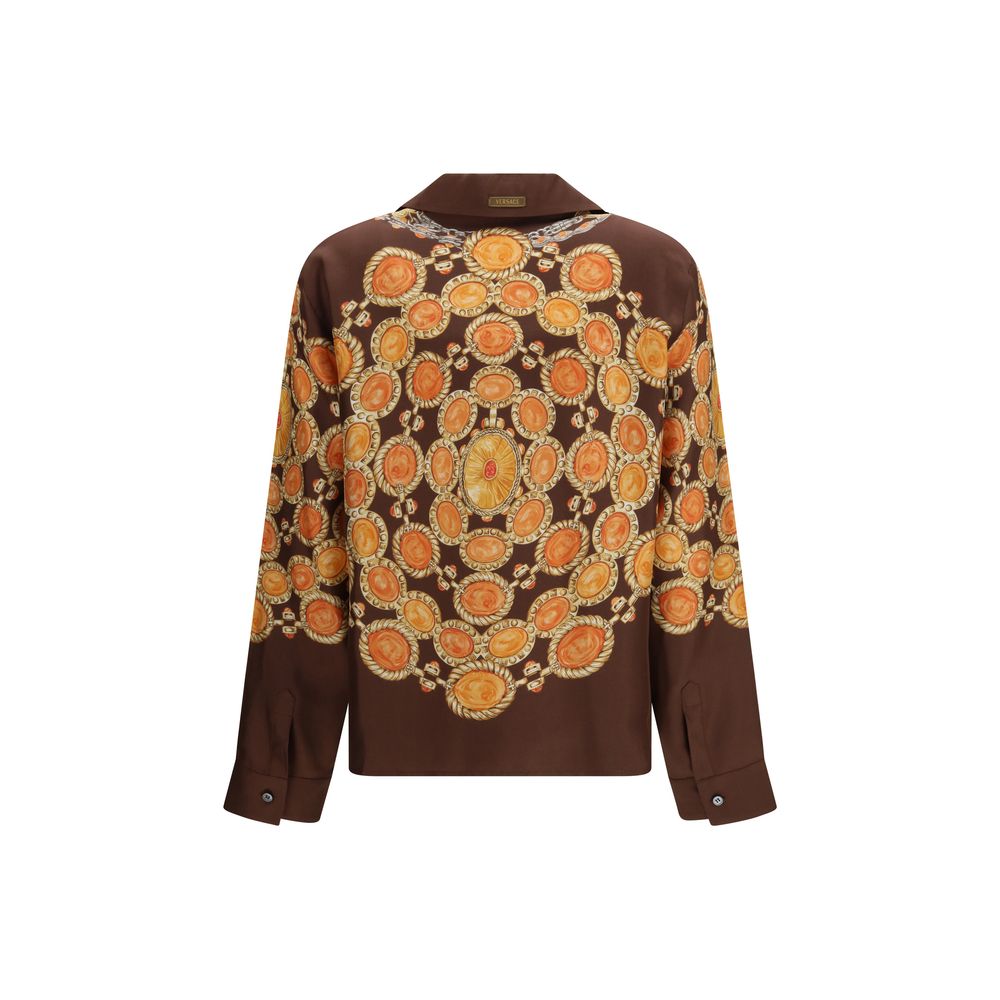 Chain Print Buttoned Shirt