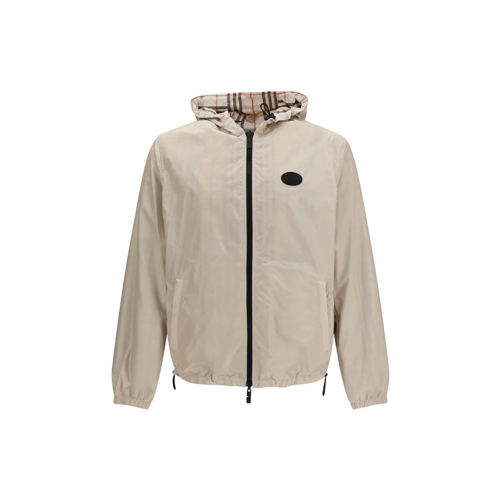 Reversible Check Hooded Jacket