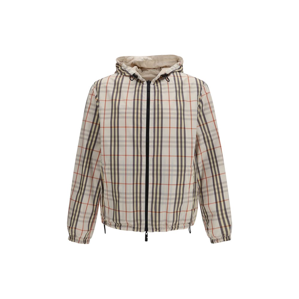 Reversible Check Hooded Jacket