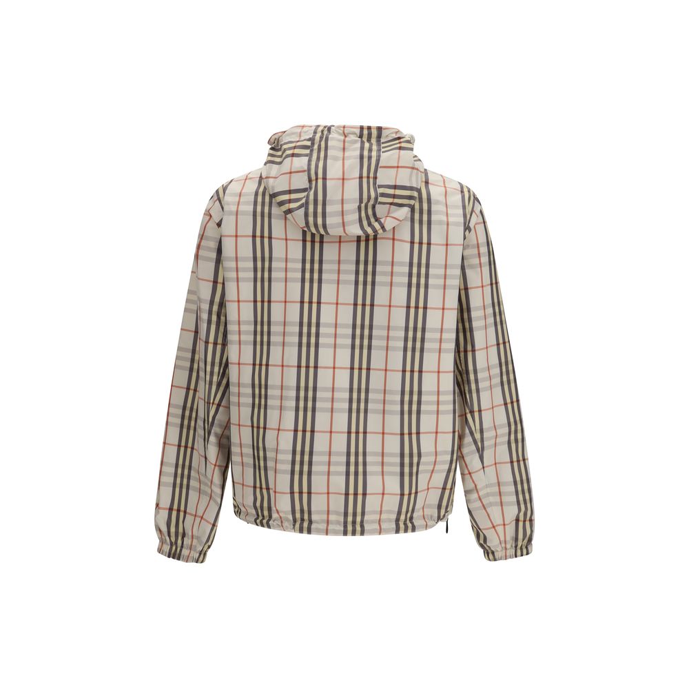 Reversible Check Hooded Jacket