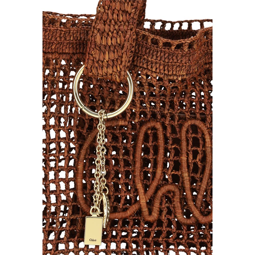 East-West Summer Banana Raffia Tote Bag
