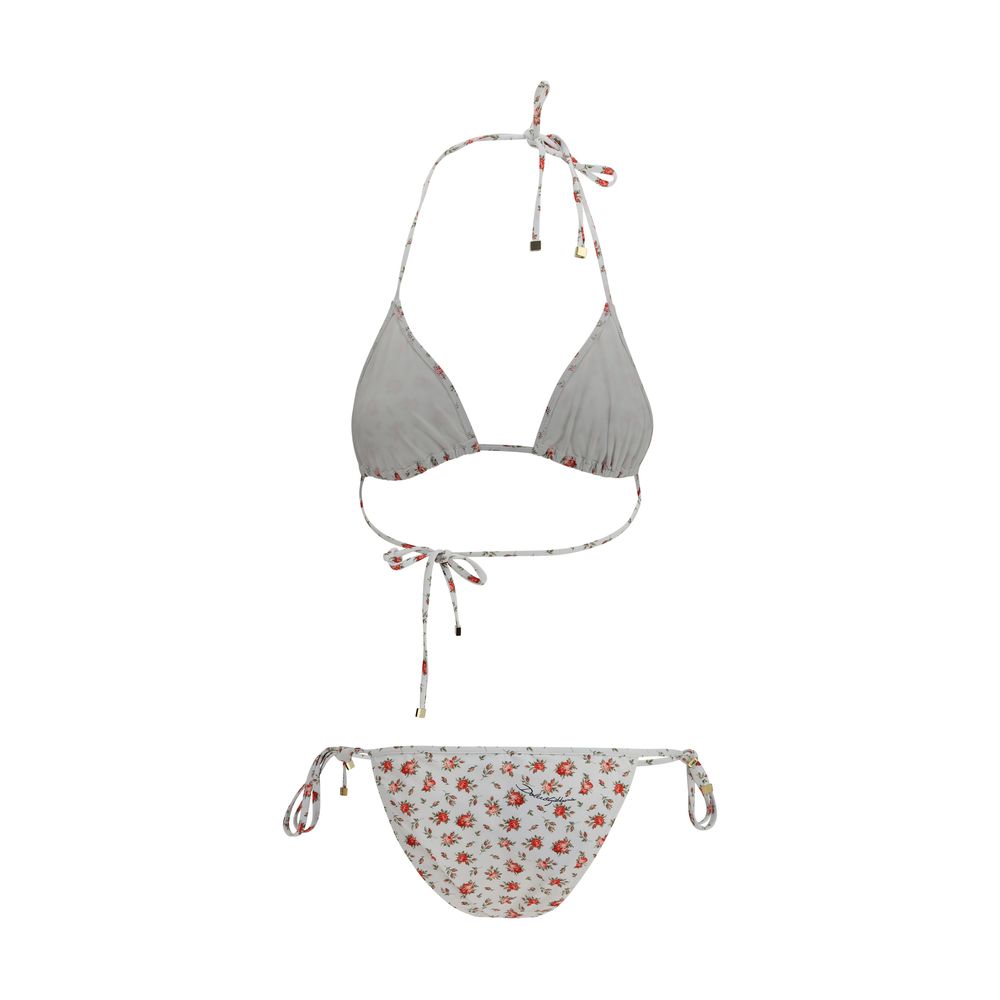 Triangle Bikini With Roselline Print