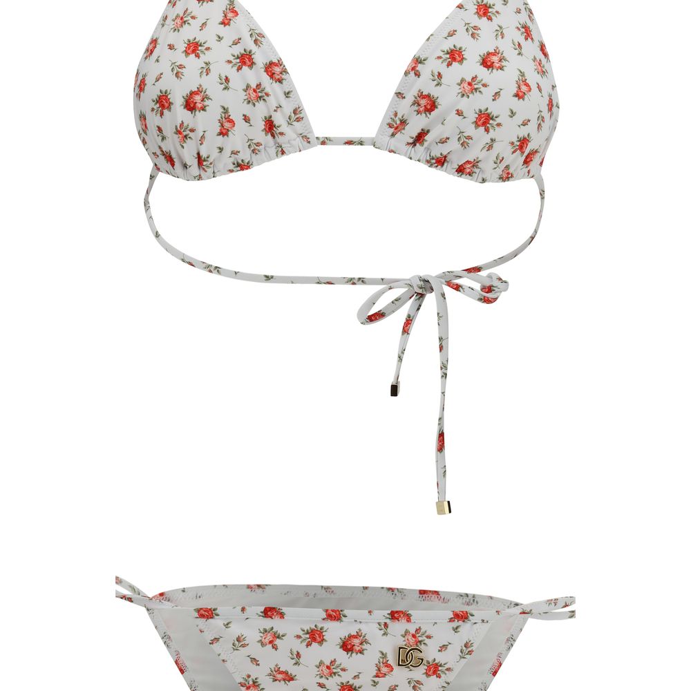 Triangle Bikini With Roselline Print