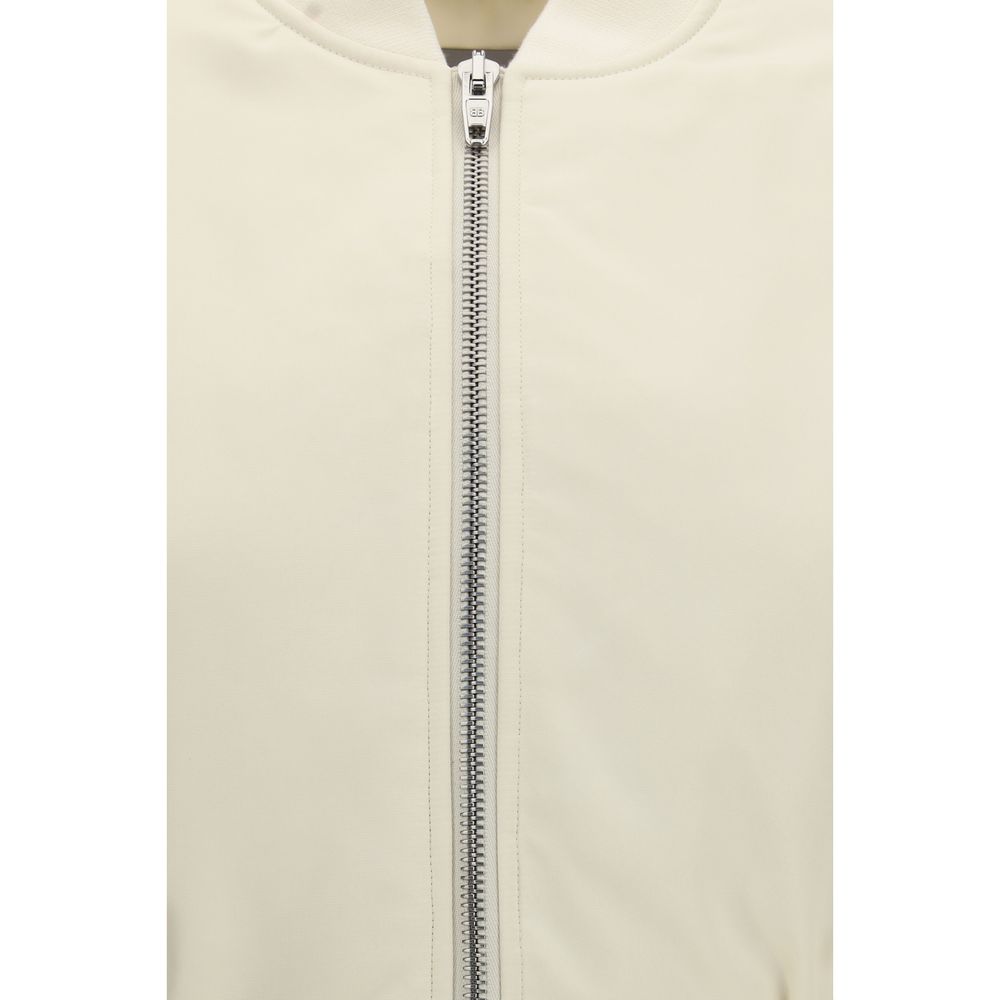 Cropped Bomber Jacket In Technical Faile