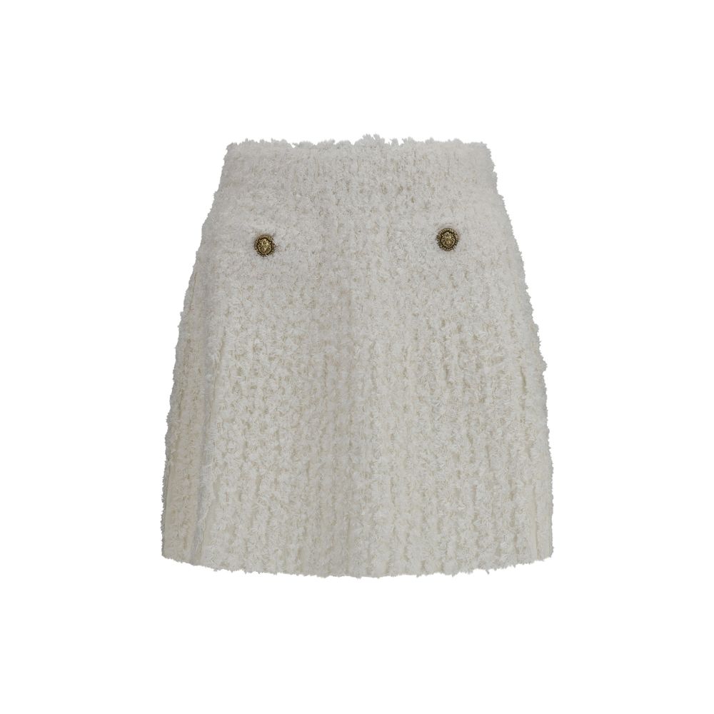 Mini Skirt With Decorative Buttons