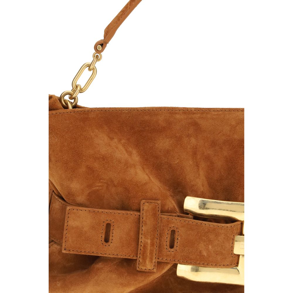 Medium Anthem Bag In Suede Calfskin
