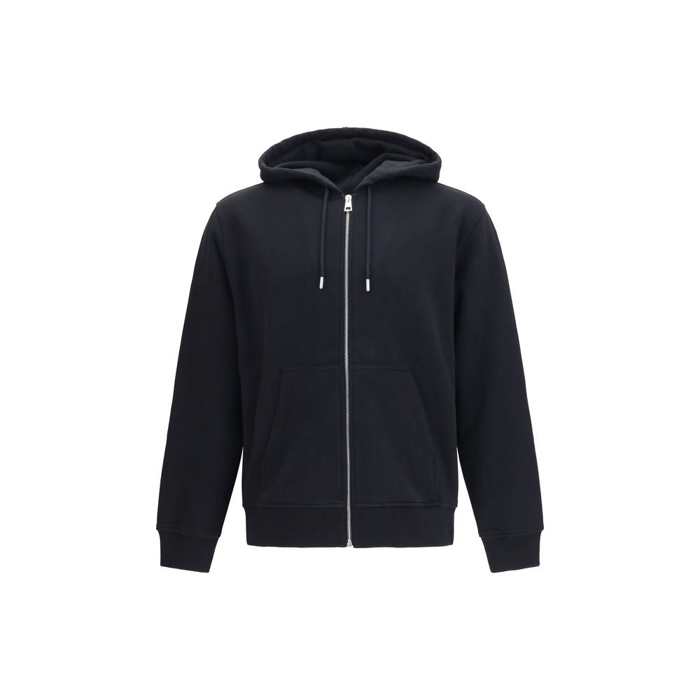 Photographic Negative Print Fleece Zip Hoodie